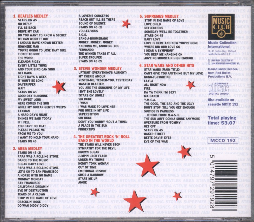 Stars On 45 - Very Best Of Stars On 45 - Cd