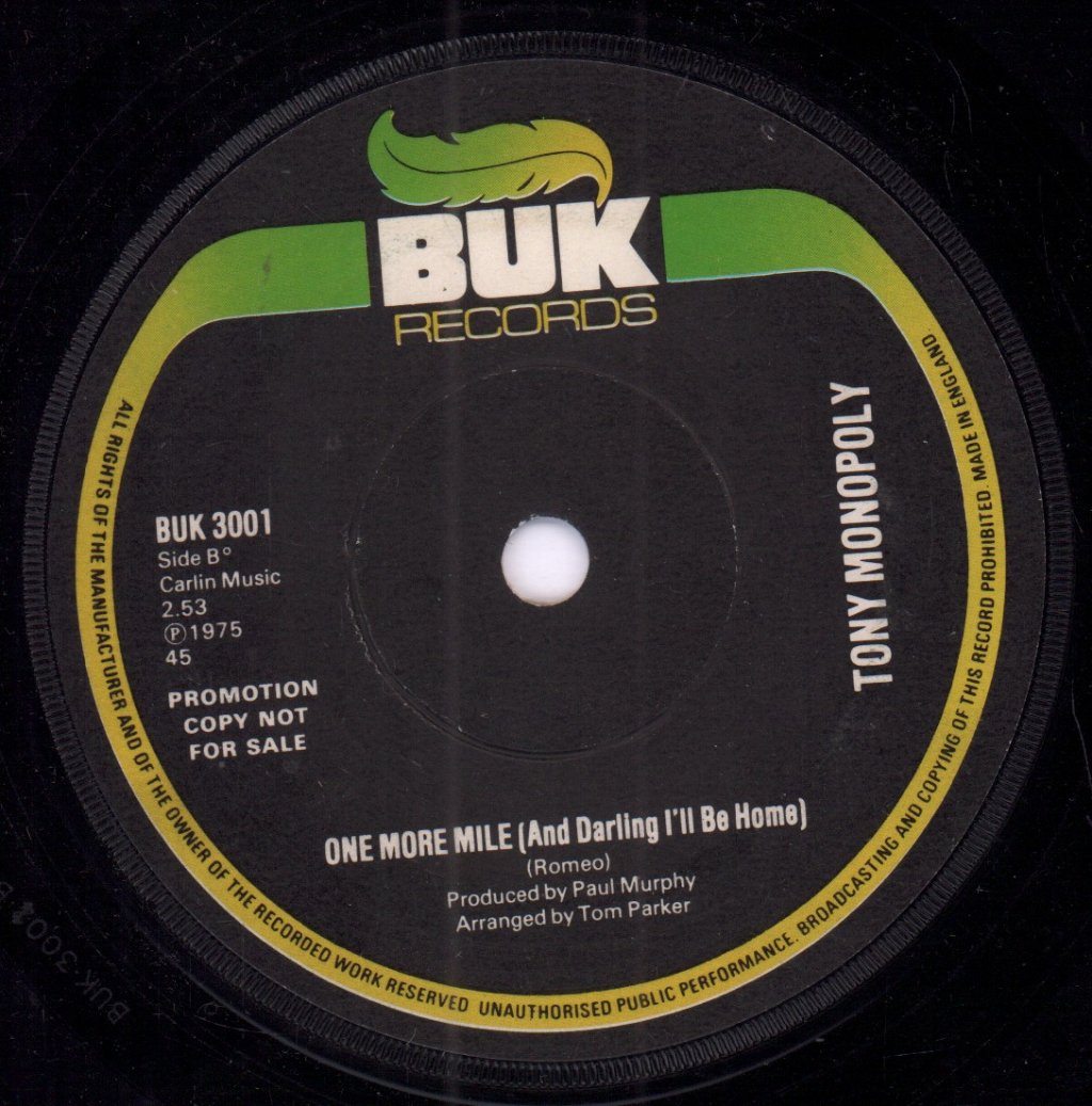 Tony Monopoly - I Believe - 7 Inch