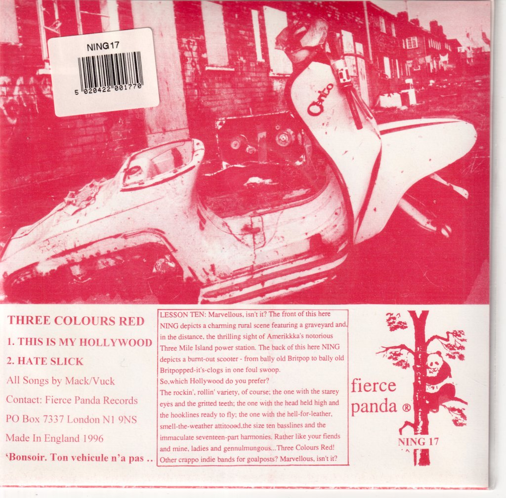 3 Colours Red - This Is My Hollywood - 7 Inch