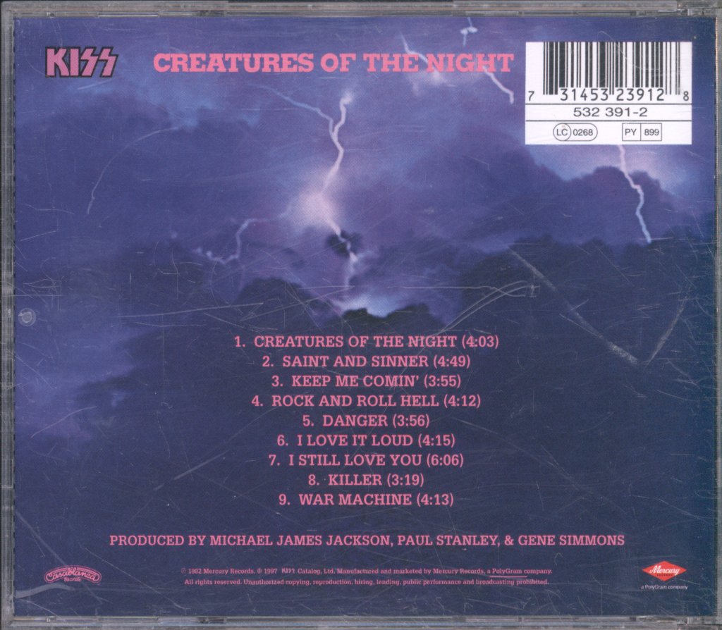 Kiss - Creatures Of The Night - Cd