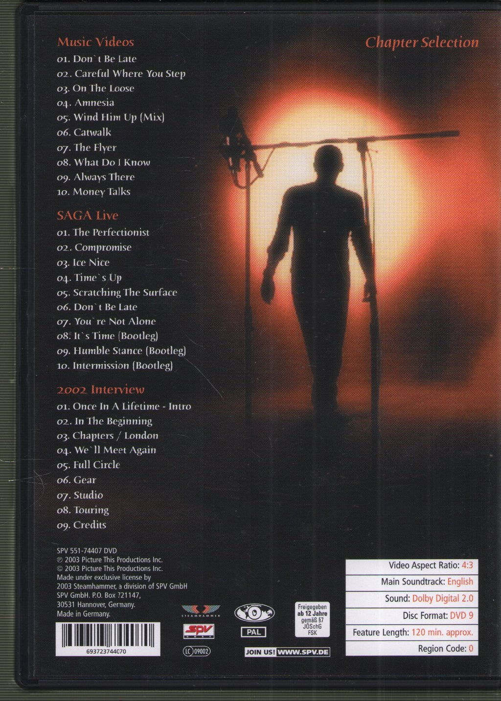 Saga - Silhouette - Dvd
