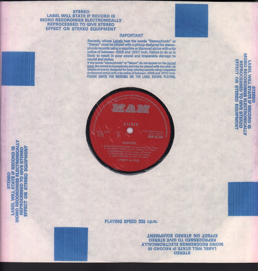 Lynsey De Paul - Surprise - Lp
