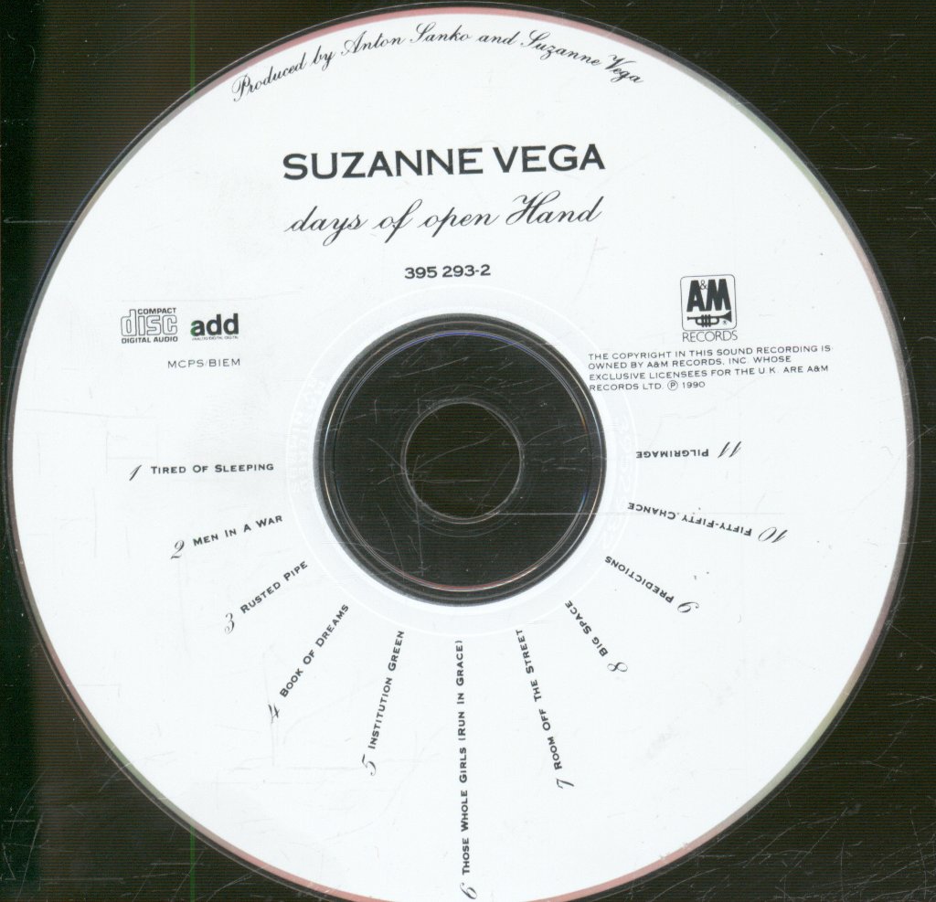 Suzanne Vega - Days Of Open Hand - Cd