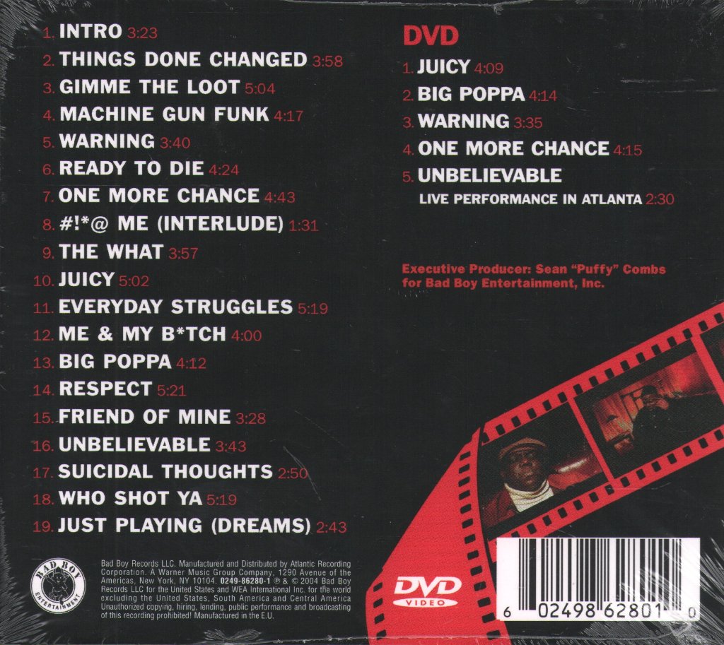 Notorious B.I.G. - Ready To Die (The Remaster CD And DVD) - Cd/Dvd