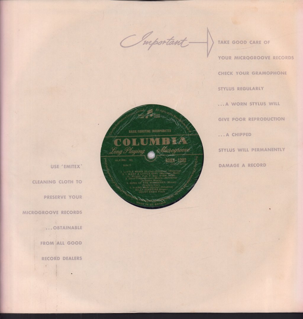 Billy Eckstine And Count Basie - Incorporated - Lp