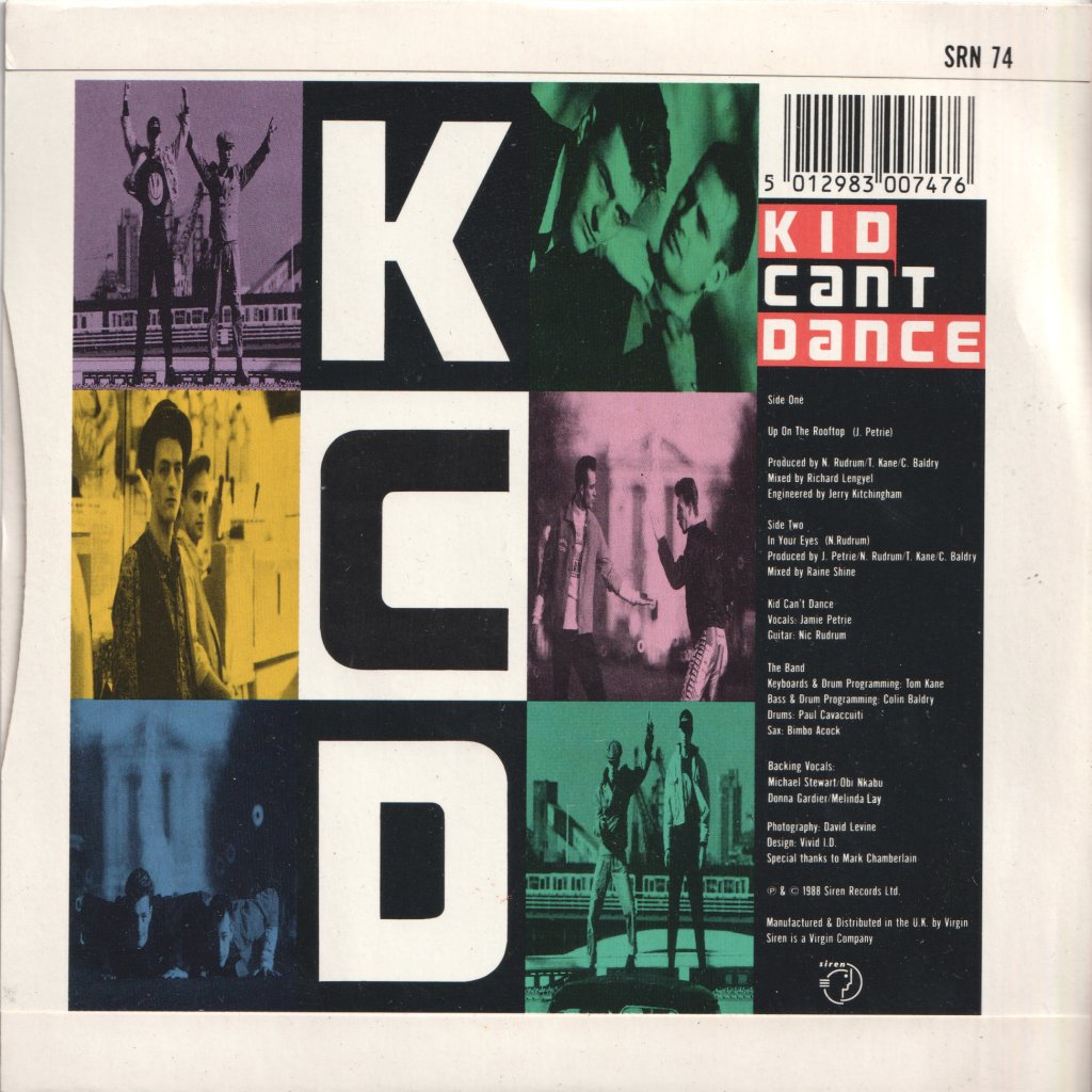 Kid Can't Dance - Up On The Roof Top - 7 Inch