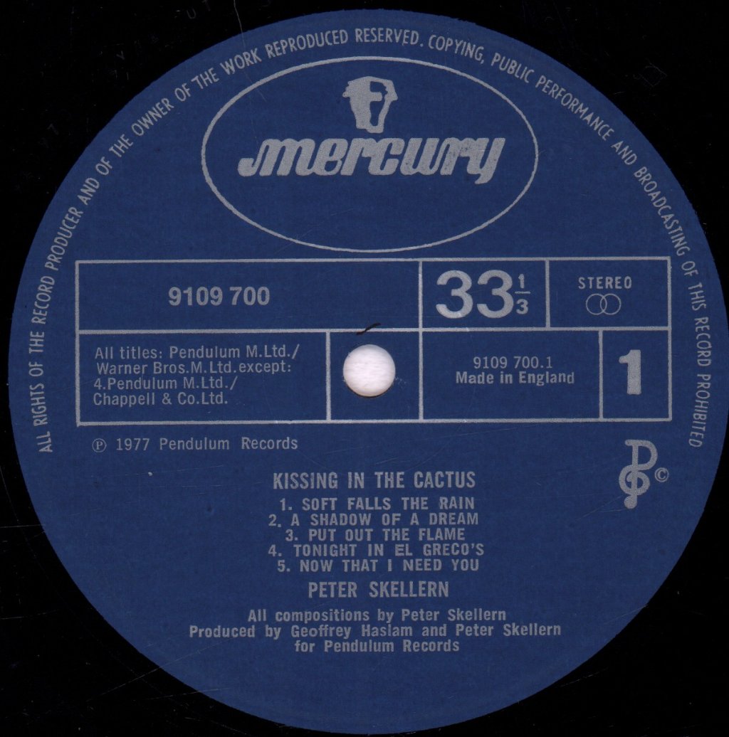 Peter Skellern - Kissing In The Cactus - Lp
