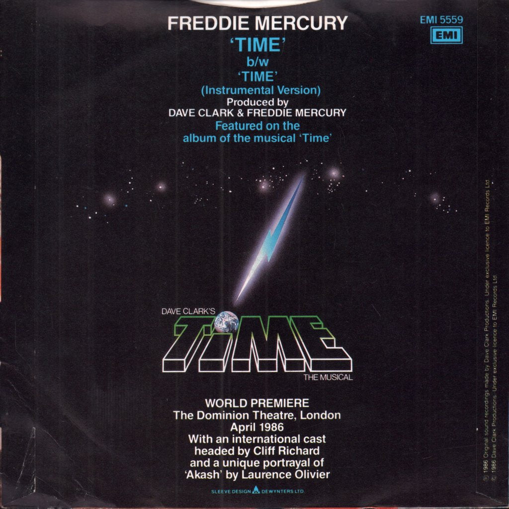 Freddie Mercury - Time - 7 Inch