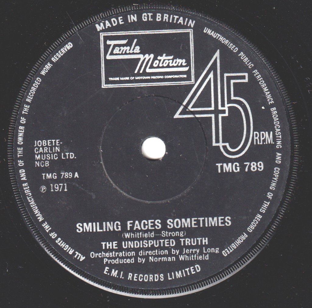Undisputed Truth - Smiling Faces Sometimes - 7 Inch