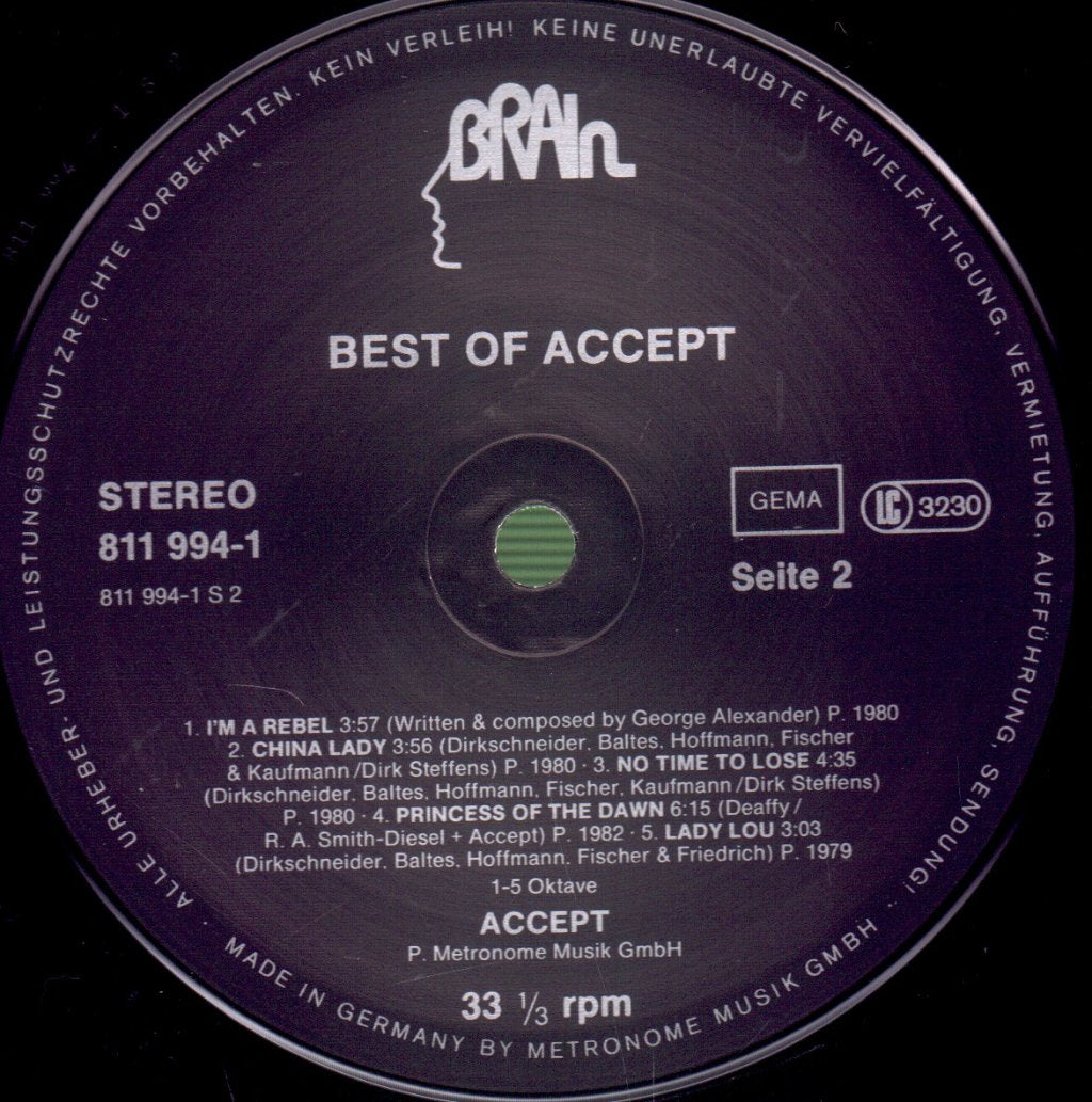 Accept - Best Of - Lp