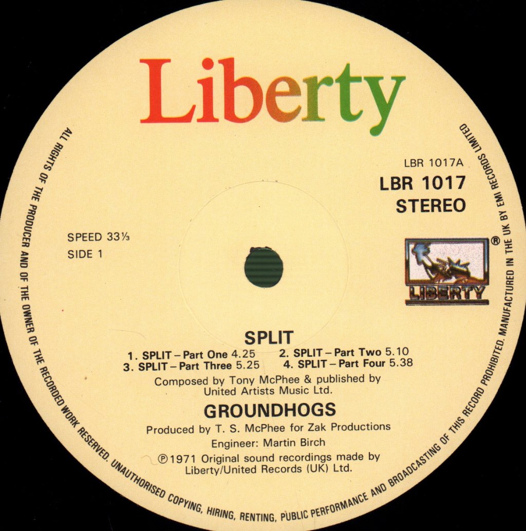 Groundhogs - Split - Lp
