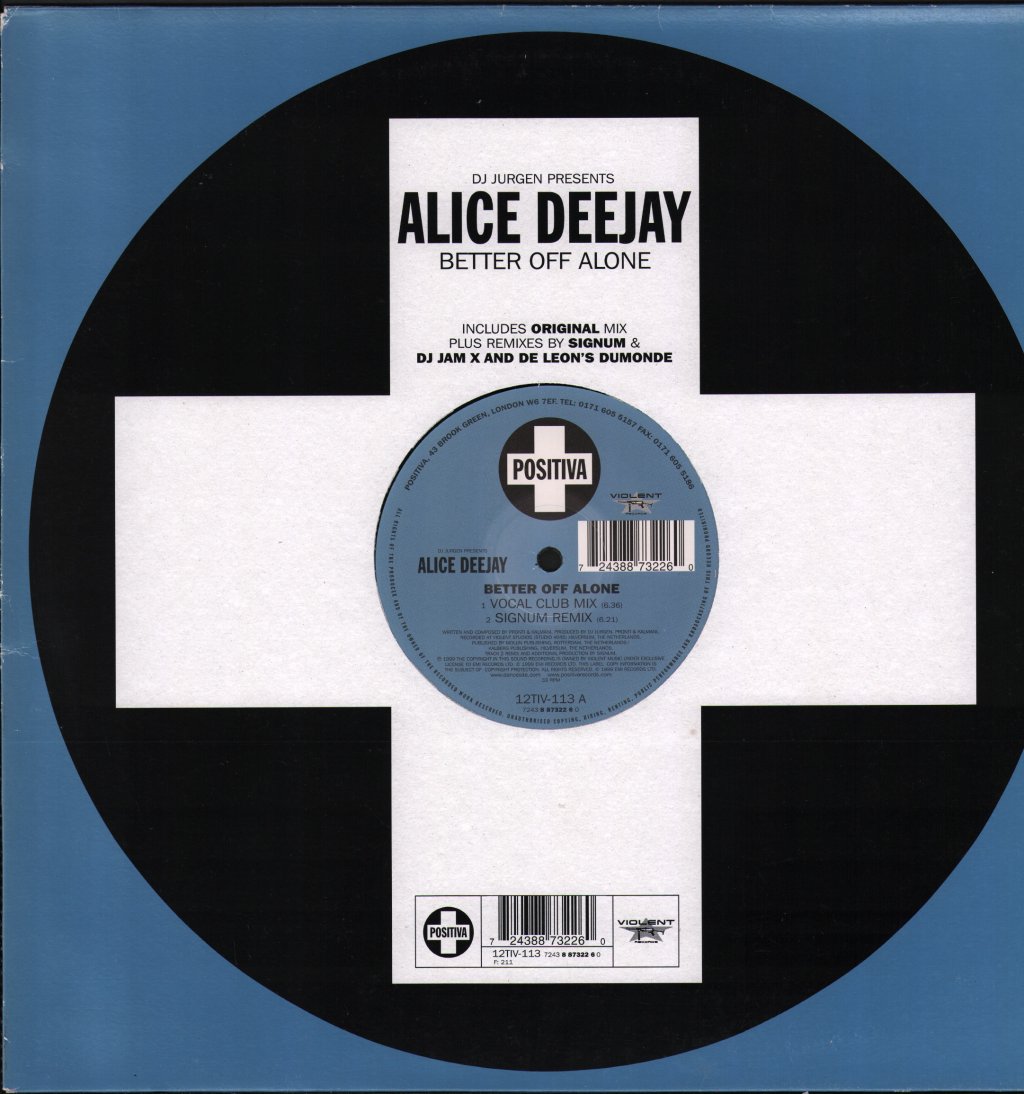Alice Deejay - Better Off Alone - 12 Inch