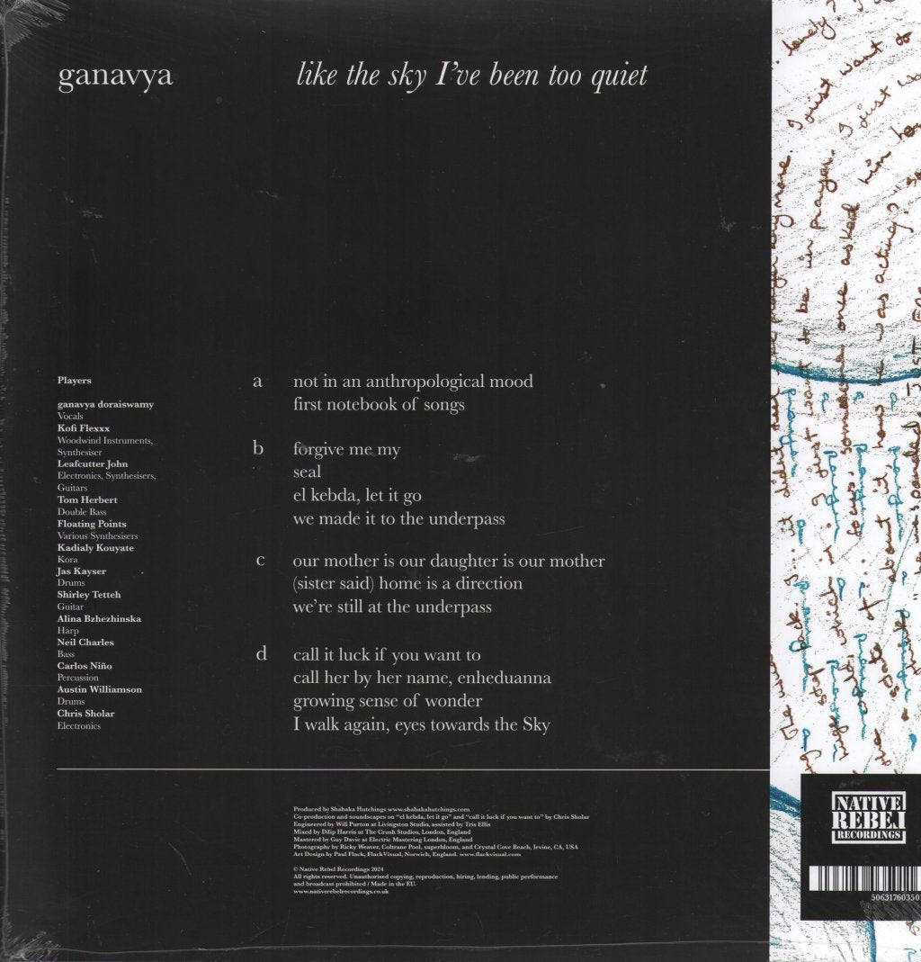 Ganavya - like the sky I've been too quiet (Dinked Edition #282) - Double Lp