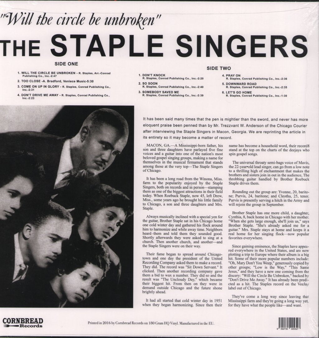 Staple Singers - Will The Circle Be Unbroken - Lp