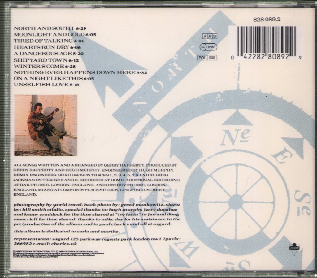 Gerry Rafferty - North And South - Cd