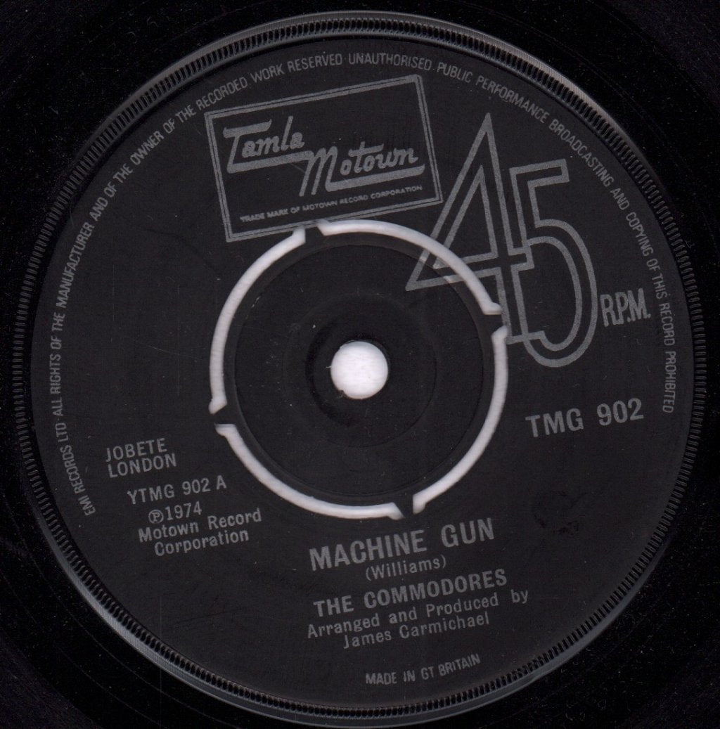 Commodores - Machine Gun - 7 Inch