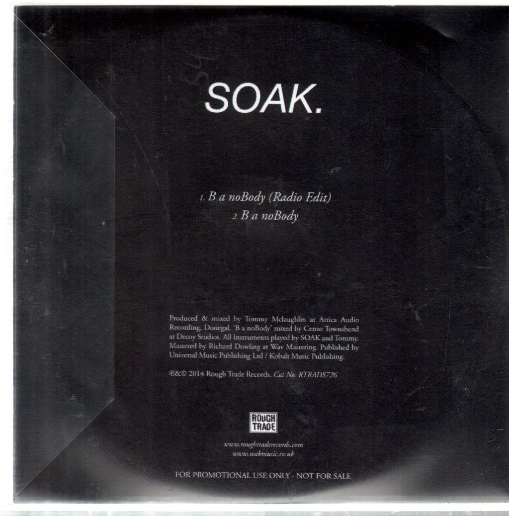 Soak - B a noBody - Cdr