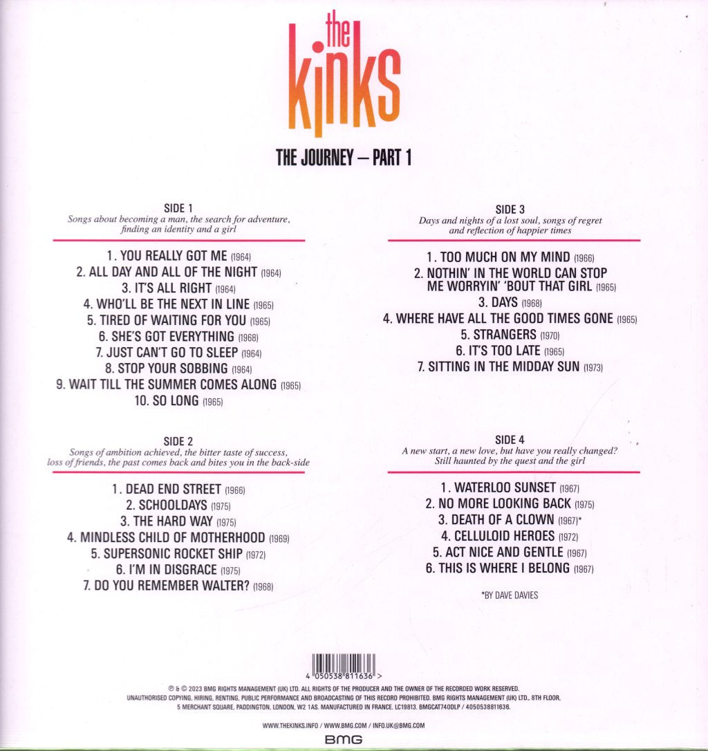 Kinks - Journey: Part 1 - Double Lp