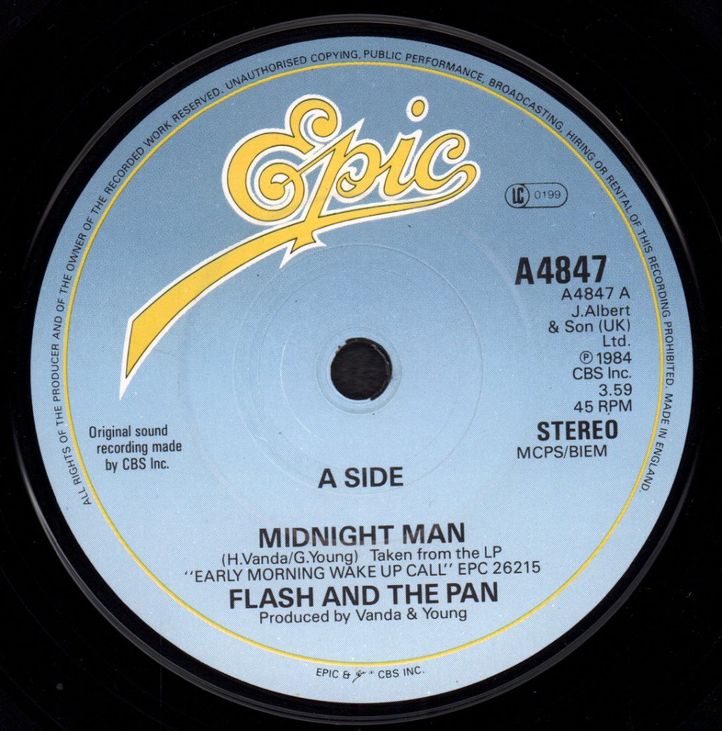 Flash And The Pan - Midnight Man - 7 Inch