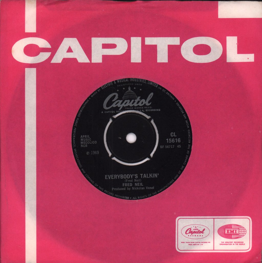 Fred Neil - Everybody's Talkin' - 7 Inch