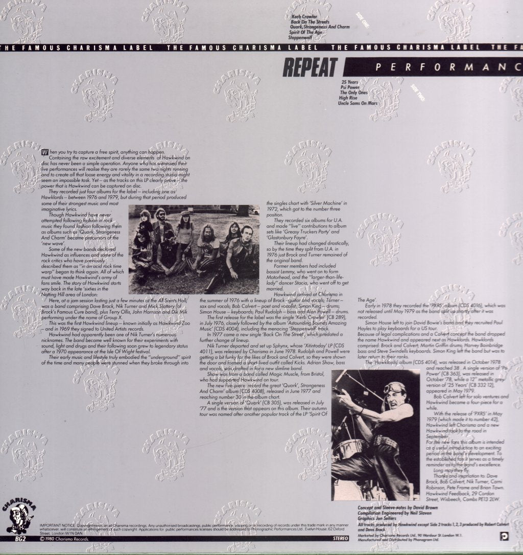 Hawkwind - Repeat Performance - Lp