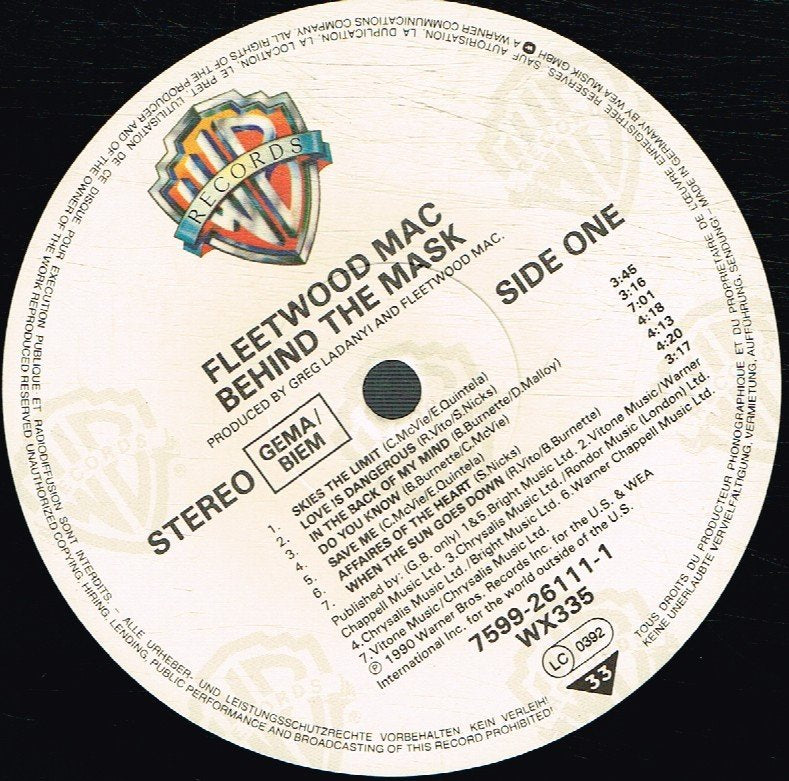 Fleetwood Mac - Behind The Mask - Lp