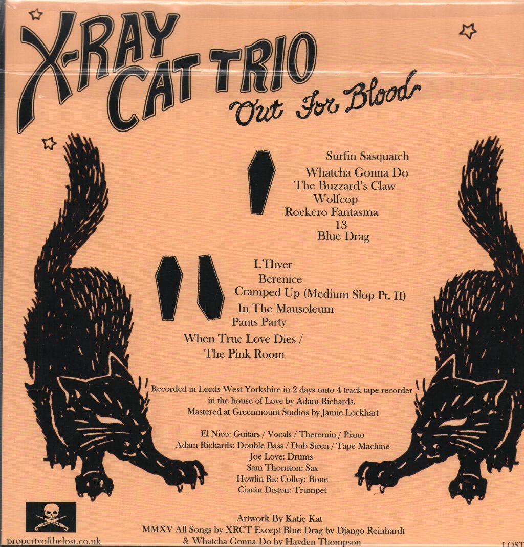 X Ray Cat Trio - Out For Blood - Lp