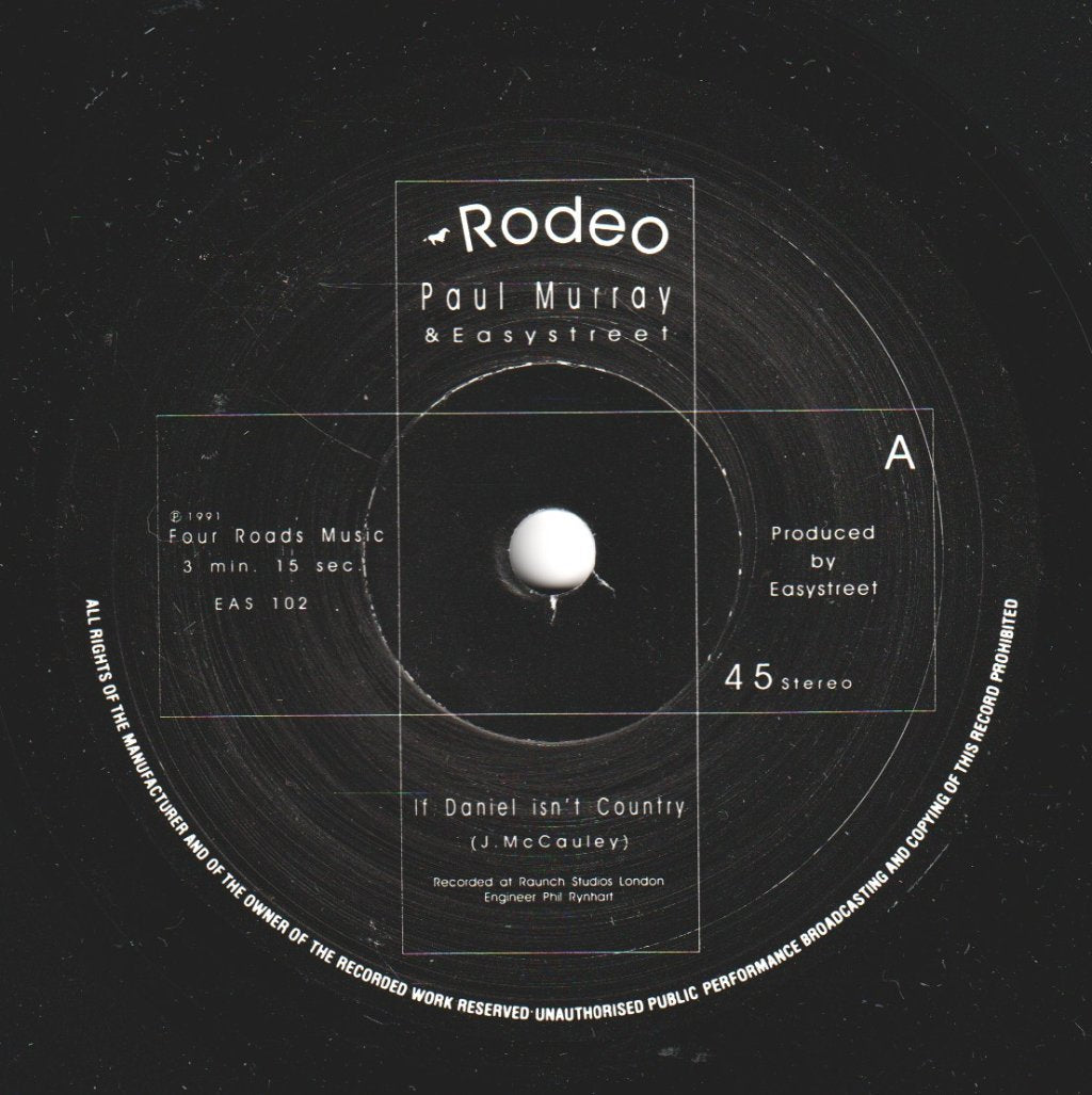 paul murray and easystreet - if daniel isn't country - 7 Inch