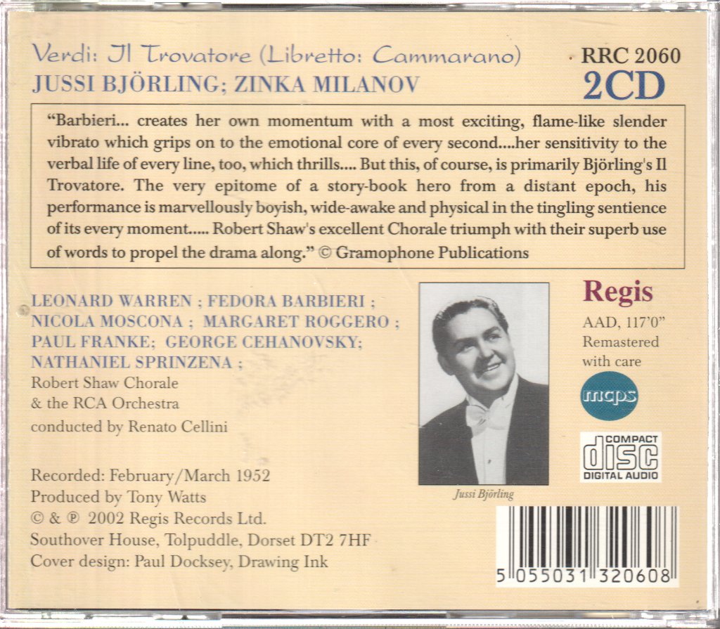 Various Artists - Verdi - Il Trovatore - Double Cd