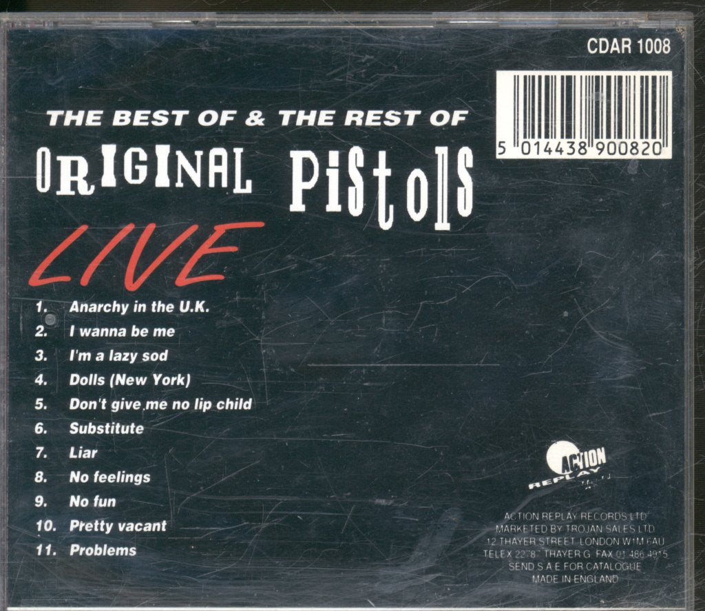 Sex Pistols - Best Of & The Rest Of - Original Pistols Live - Cd