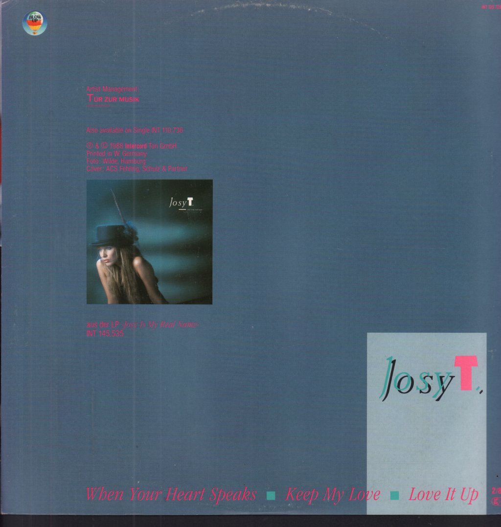 josy t - When Your Heart Speaks - 12 Inch