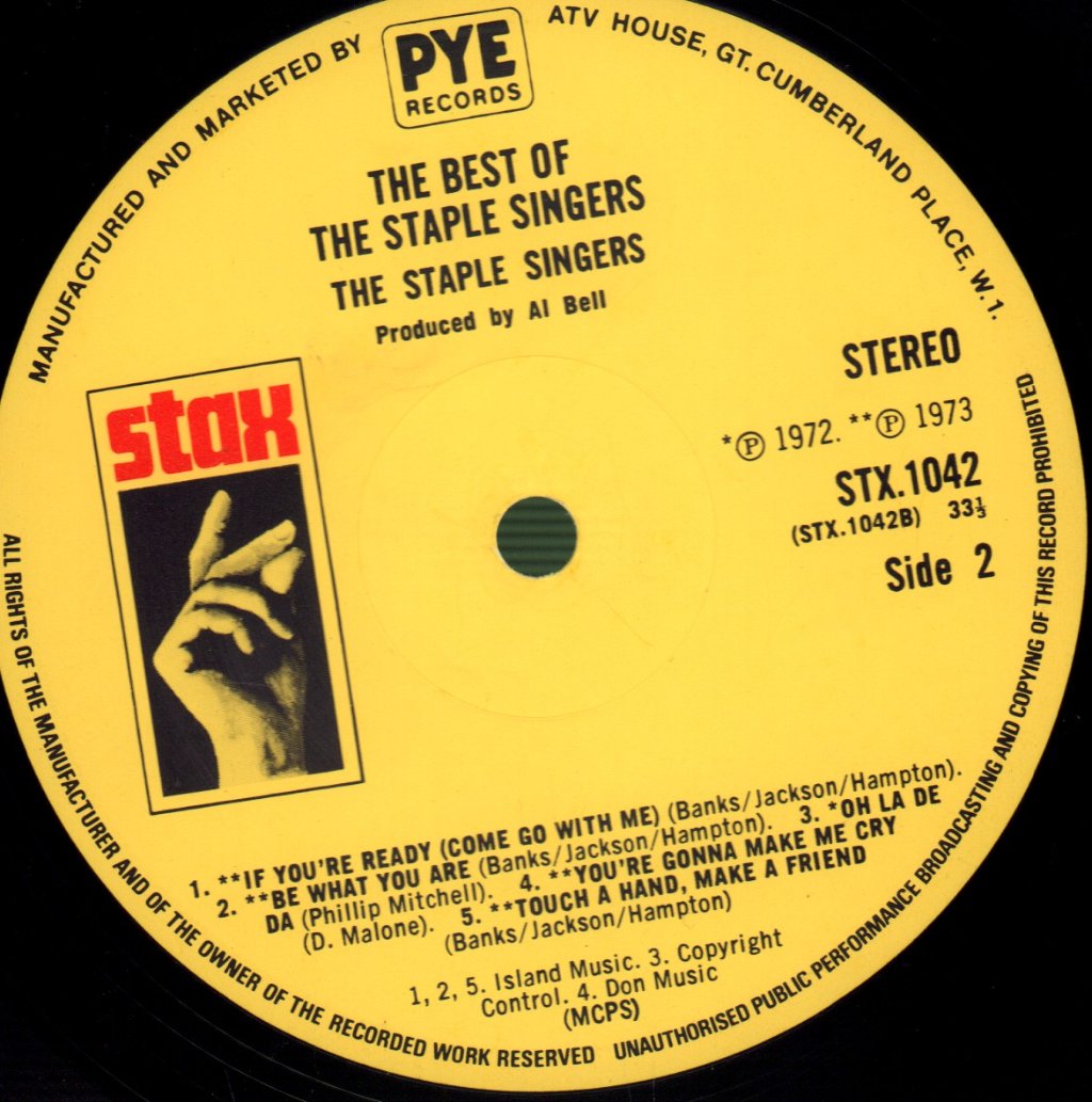 Staple Singers - Best Of - Lp