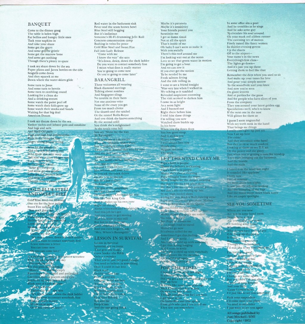 Joni Mitchell - For The Roses - Lp