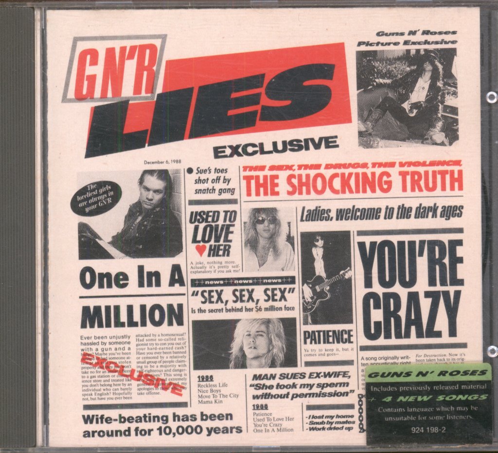 Guns N' Roses - G N' R Lies - Cd