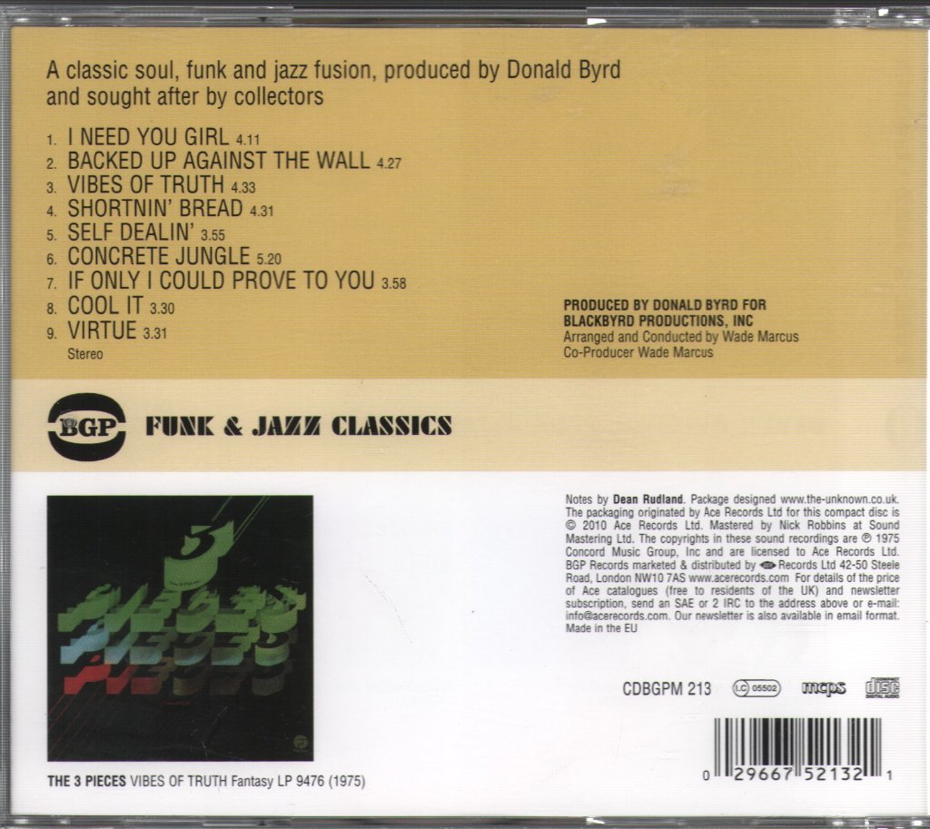 Three Pieces - Vibes Of Truth - Cd