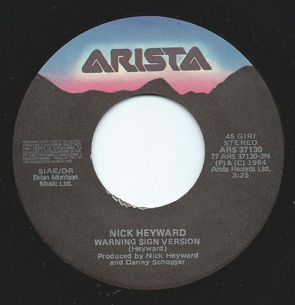 Nick Heyward - Warning Sign - 7 Inch