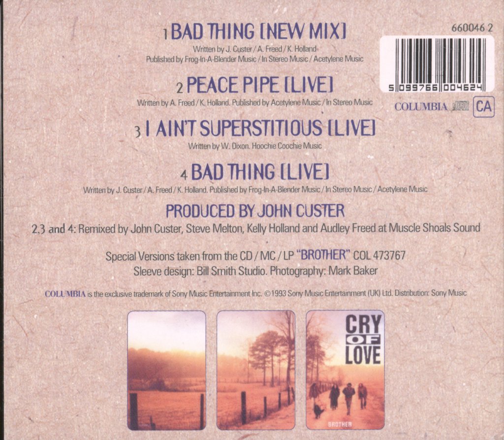 Cry Of Love - Bad Thing - Cd