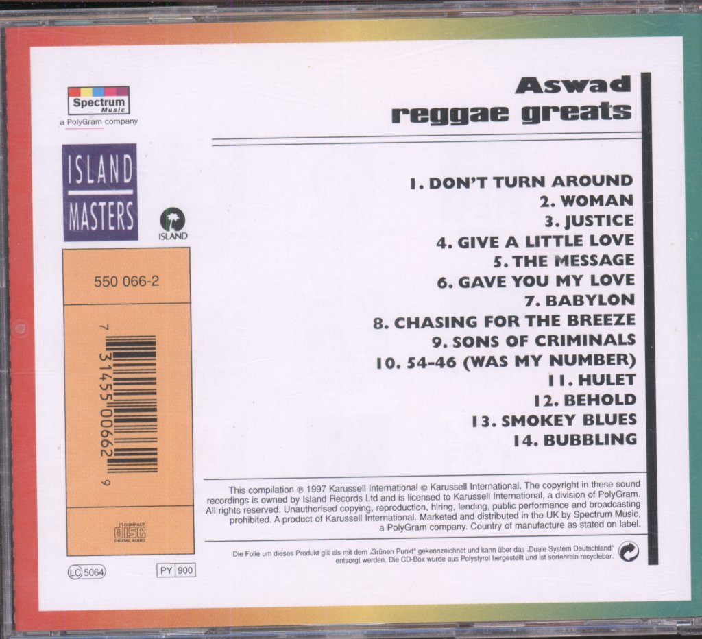 Aswad - Reggae Greats - Cd