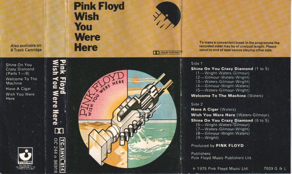 Pink Floyd - Wish You Were Here - Cassette