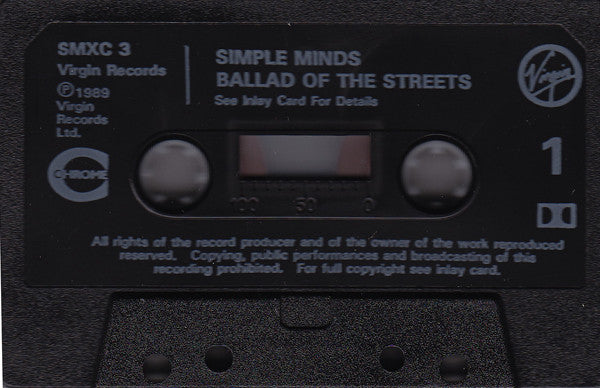 Simple Minds - Ballad Of The Streets - Cassette