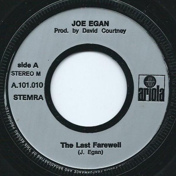 Joe Egan - Last Farewell - 7 Inch