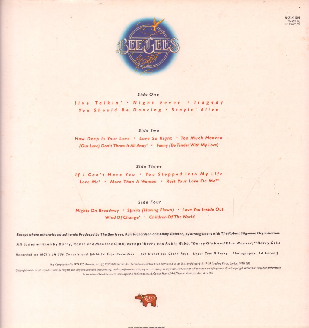 Bee Gees - Greatest - Double Lp