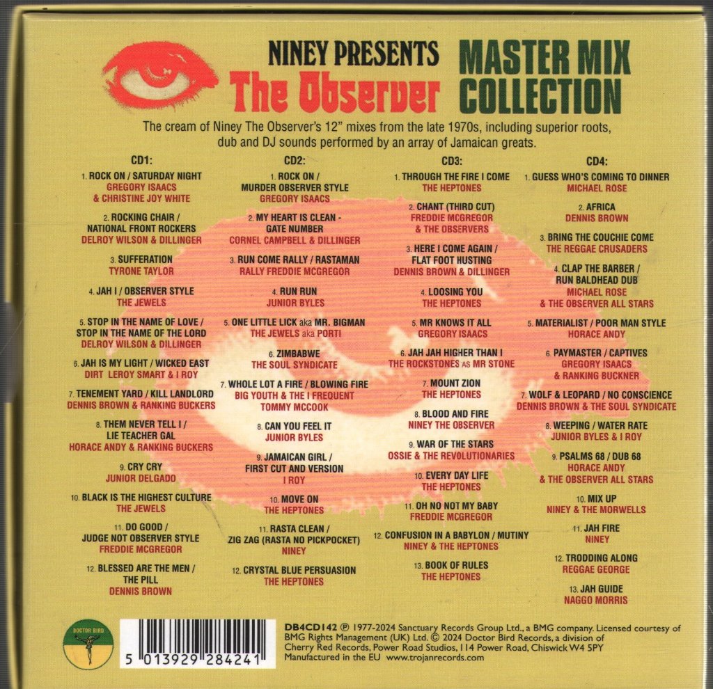 Niney The Observer - Observer Master Mix Collection - Cd Set