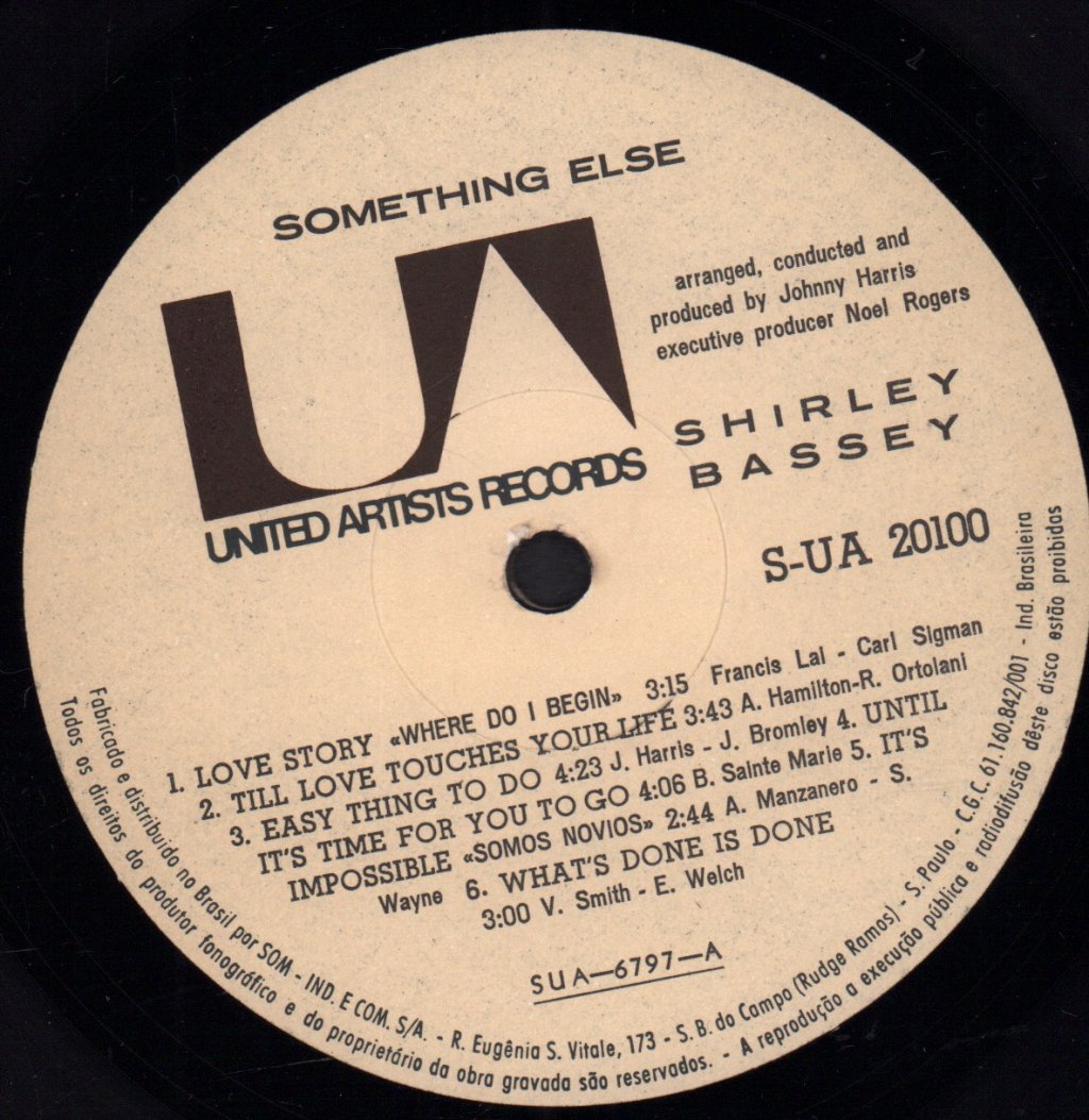 Shirley Bassey - Something Else - Lp