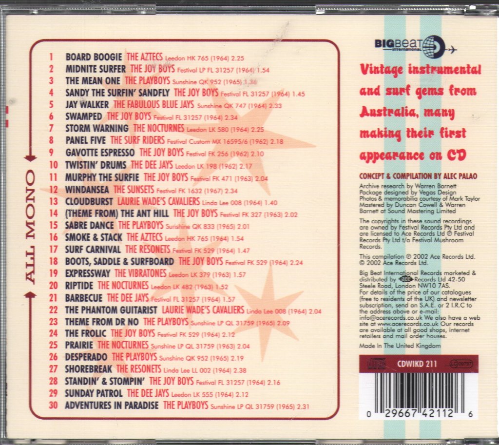 Various Artists - Board Boogie - Surf 'N' Twang From Down Under - Cd