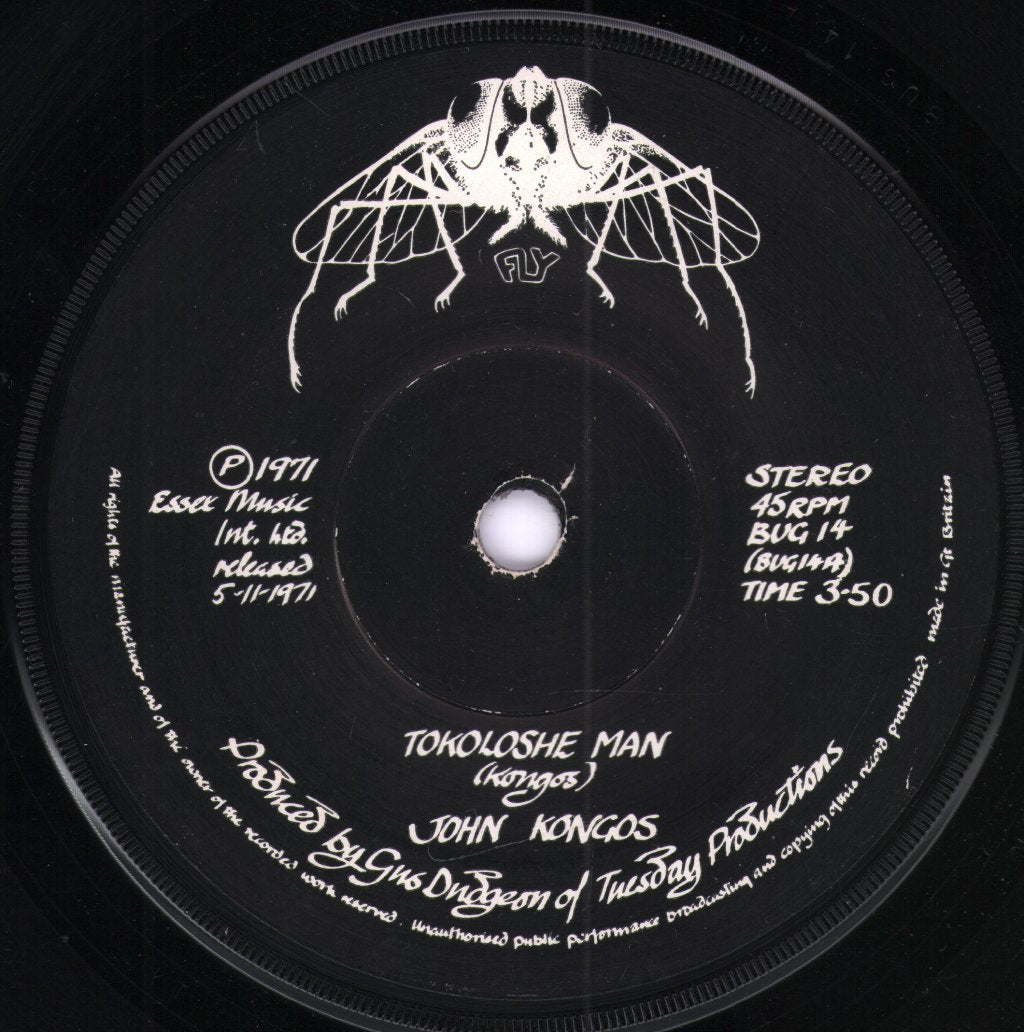 John Kongos - Tokoloshe Man - 7 Inch
