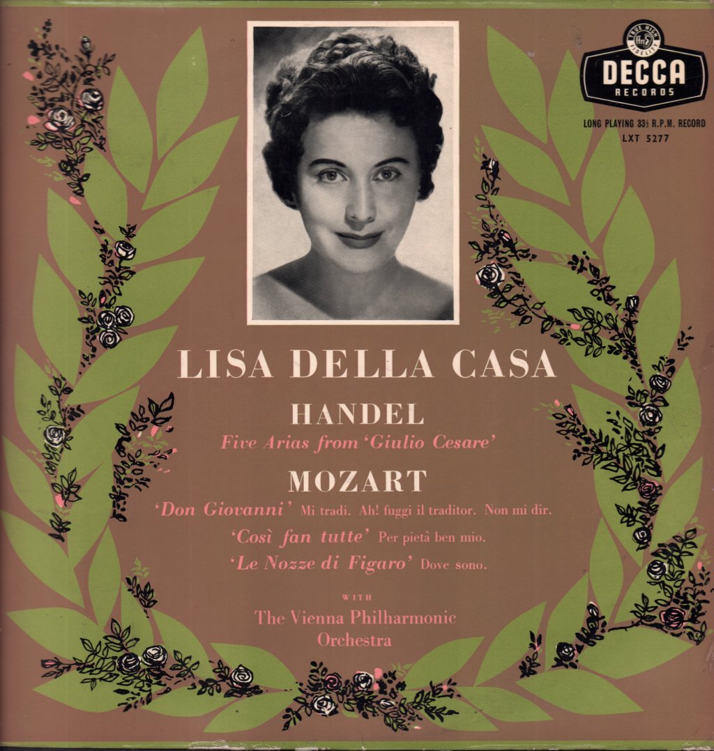 Lisa Della Casa - Handel & Mozart Recital - Lp