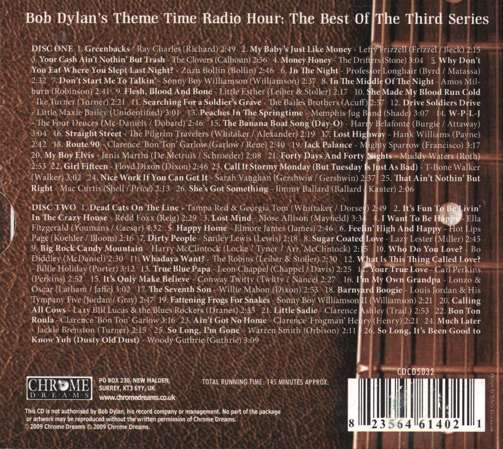 Various Artists - Bob Dylan's Theme Time Radio Hour (The Best Of The Third Series) - Double Cd