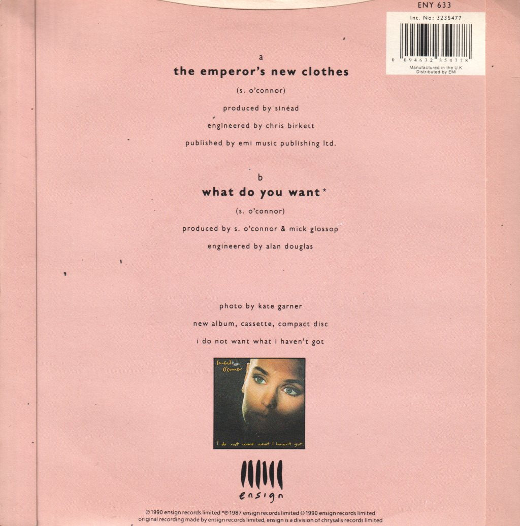 Sinead O'Connor - Emperor's New Clothes - 7 Inch