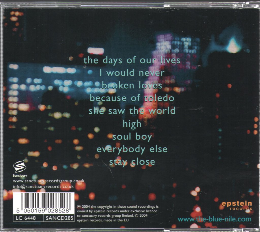 Blue Nile - High - Cd